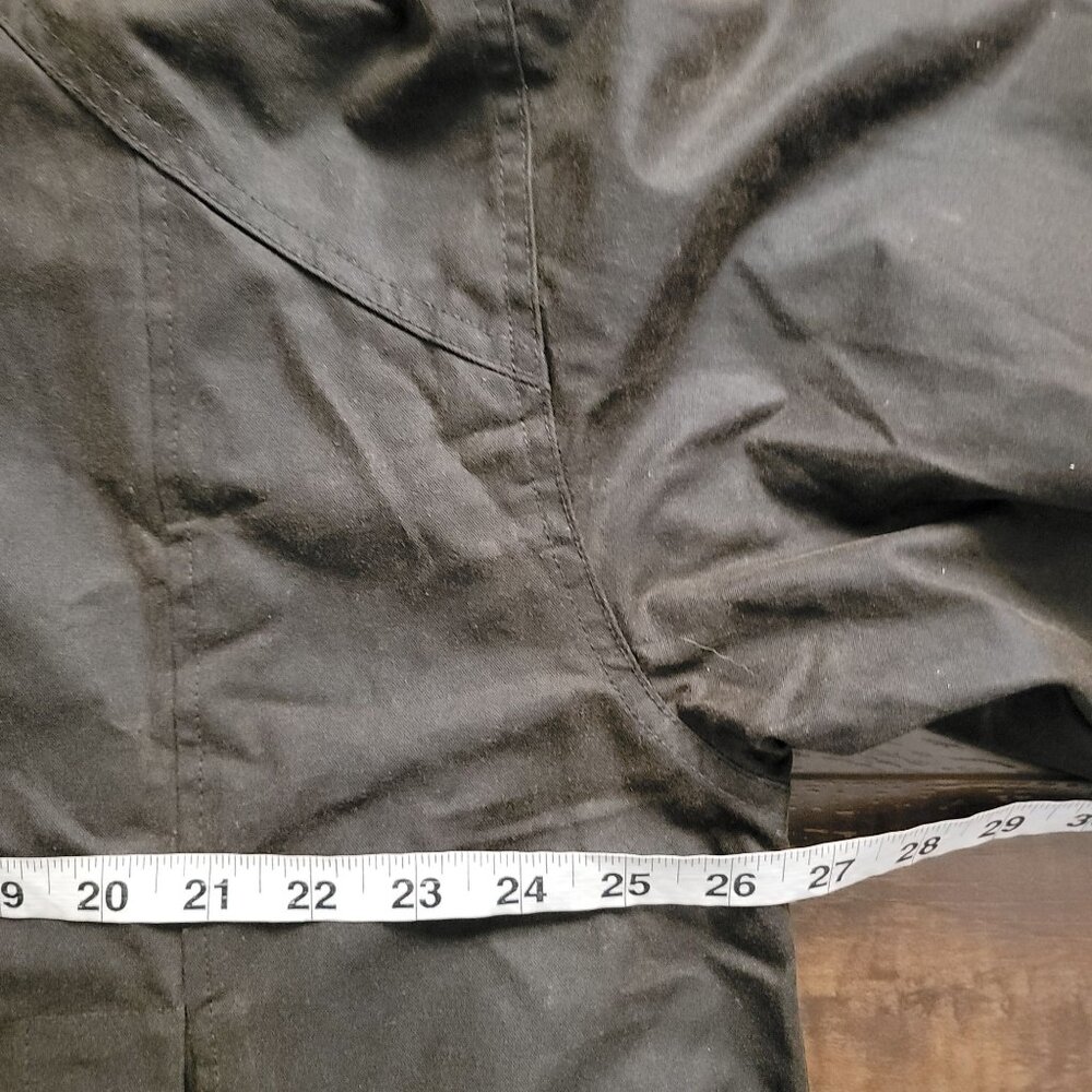 Free People Bib Swing Wax Chore Jacket Womens M Brown Barn Coat Farm Rustic - Picture 8 of 9